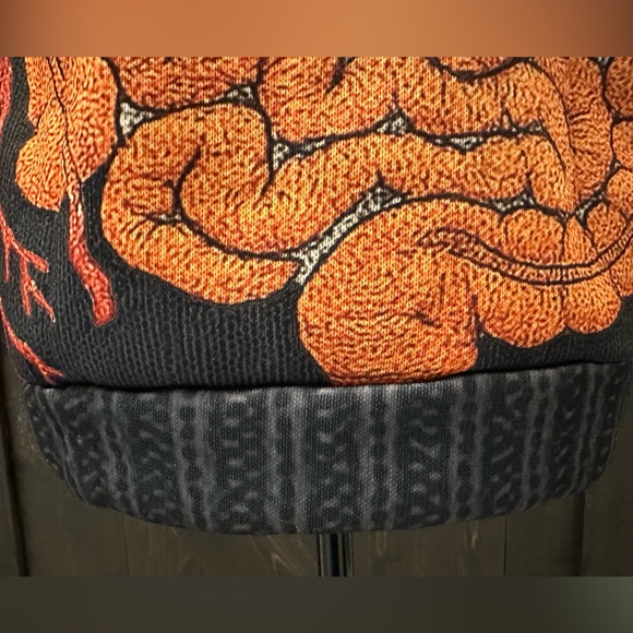 Women's Black Anatomical Print Light-weight Sweatshirt - Size M - Picture 9 of 11